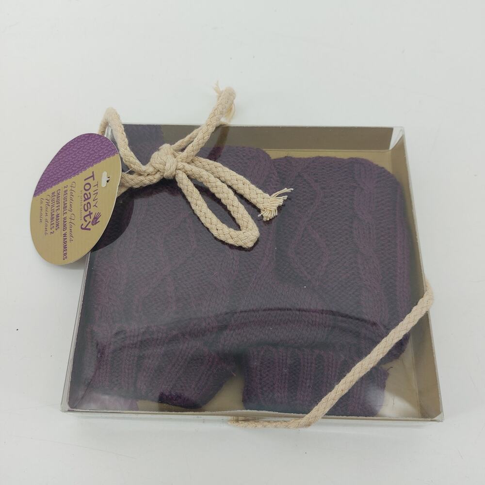 Tiny Toasty Reusable Hand Warmer Purple Knit Healing Hands